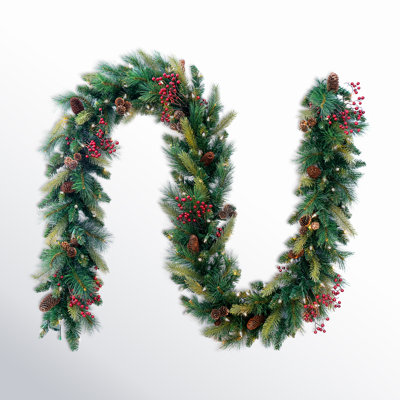 108'' in. Lighted Garland