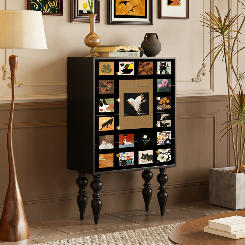Armoire de rangement à 5 tiroirs French