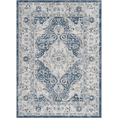 Tapis oriental bleu marine Loar
