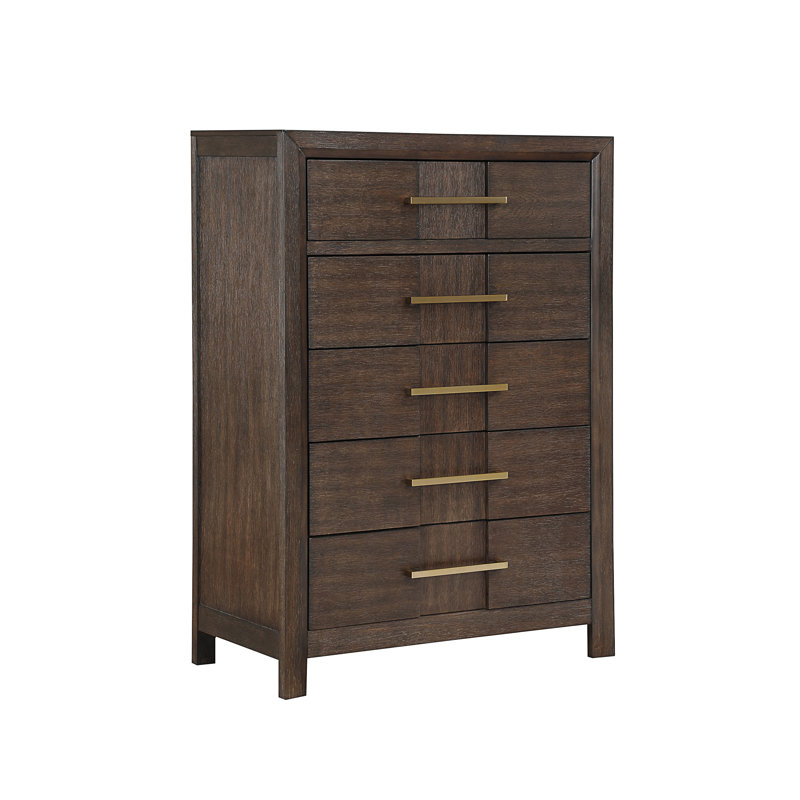 Commode de style moderne en bois de noyer Kenzo