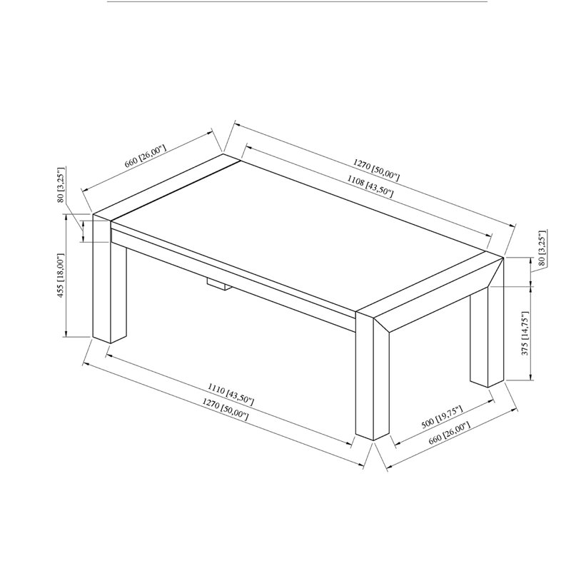 Ana Beige Coffee Table