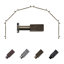Adjustable 28" to 48" 0.81" Bay Window Single Curtain Rod
