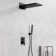 Cascade Bliss Modern Luxury 3-Function Shower Faucet Set, Complete Shower System with 22" x 9" Waterfall & Rainfall Shower Head, Handheld Shower and Pressure Balancing Valve