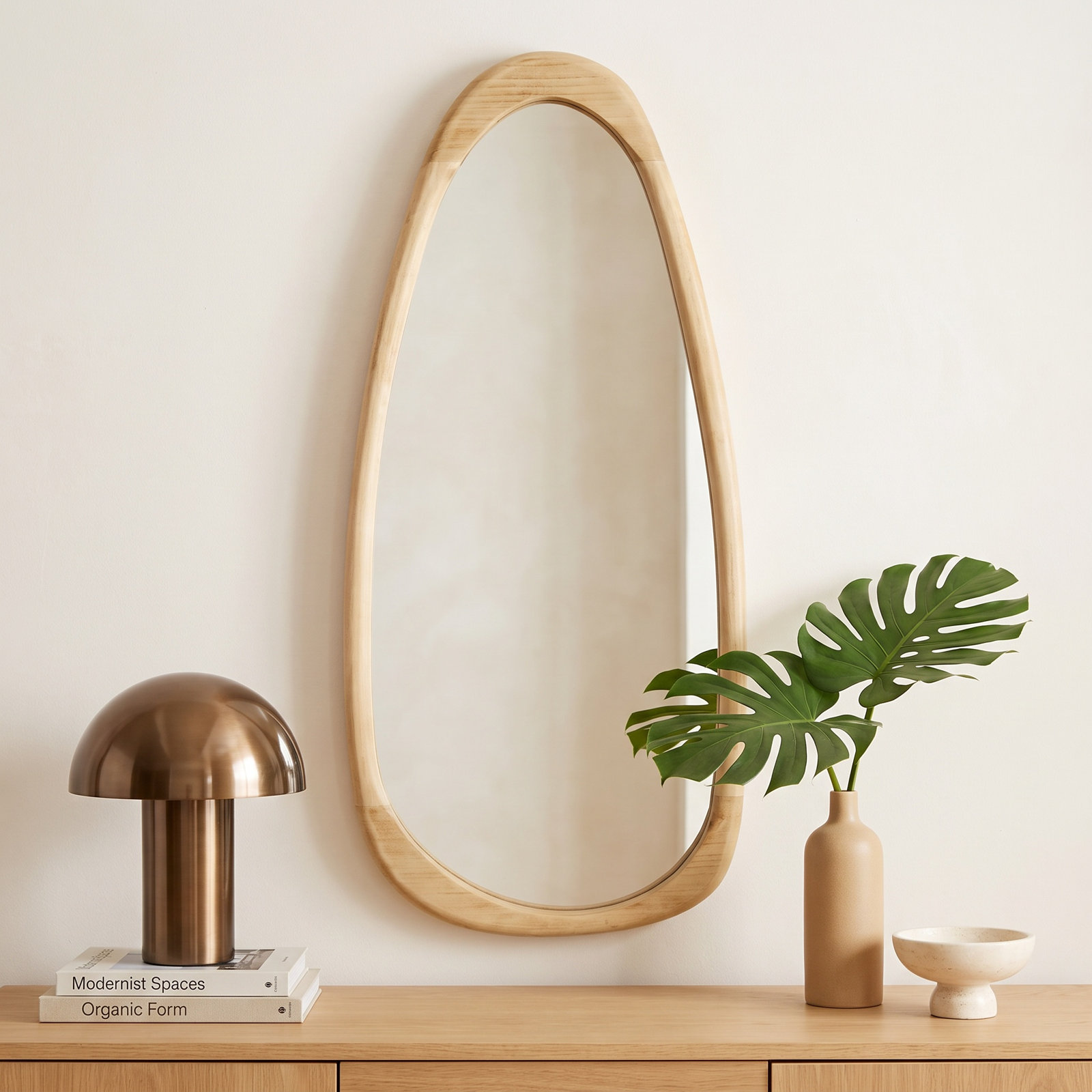 Dupont Solid Wood Asymmetrical Wall Mirror