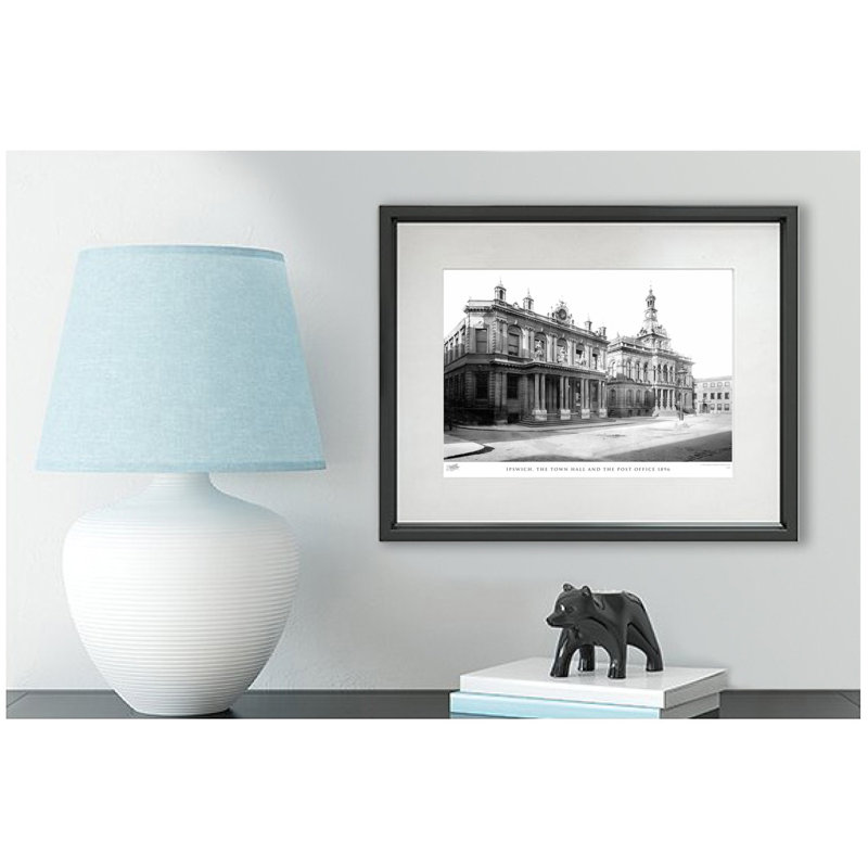 Ipswich, The Town Hall And The Post Office 1896 by Francis Frith - Single Picture Frame Print, 60cm H x 80cm W  x 2.3cm D