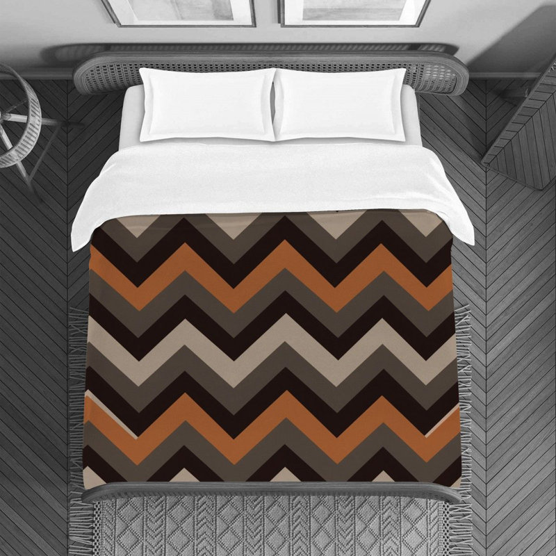 Chevron / Zig Zag Duvet Cover, Twin Duvet Cover