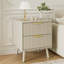 Table de chevet cannelée à profil courbé, table de bout à 2 tiroirs, table de chevet pour chambre à coucher, salon-2128694135