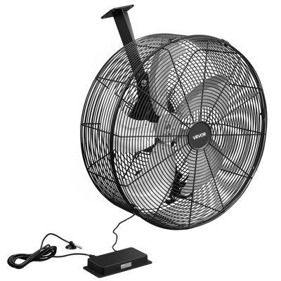 Greenhouse Air Circulation Fan, 5800 CFM Powerful Air Circulator Electric Fan, 10 Speeds, 3 Switchable Modes, LCD Control, Ceiling Wall Mount, Fast Ventilation for Greenhouse, Patio, Garage
