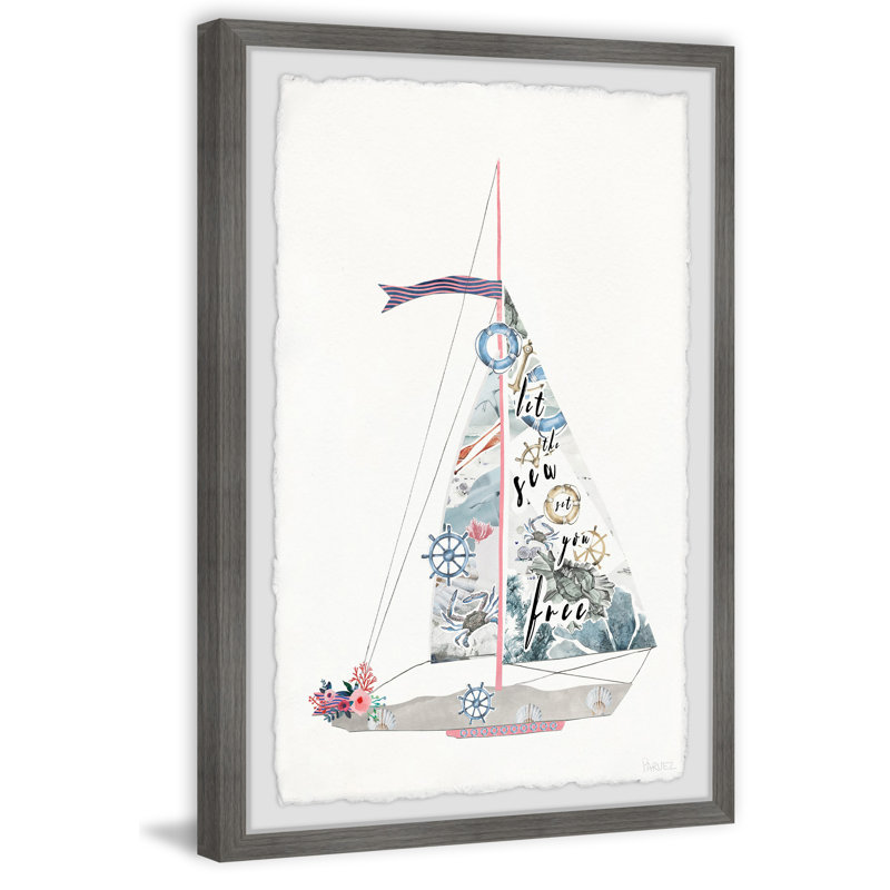 Sailing Floral by Parvez Taj - Single Picture Frame Painting, 91cm H x 61cm W