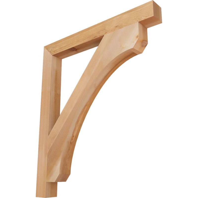 Support en bois rustique Legacy Block, Cèdre rouge, Lisse, H 44 po x l 3,5 po x P 38 po