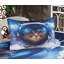 Multicolore ensemble de draps et taies décoratives Ambesonne Space Cat-106797636