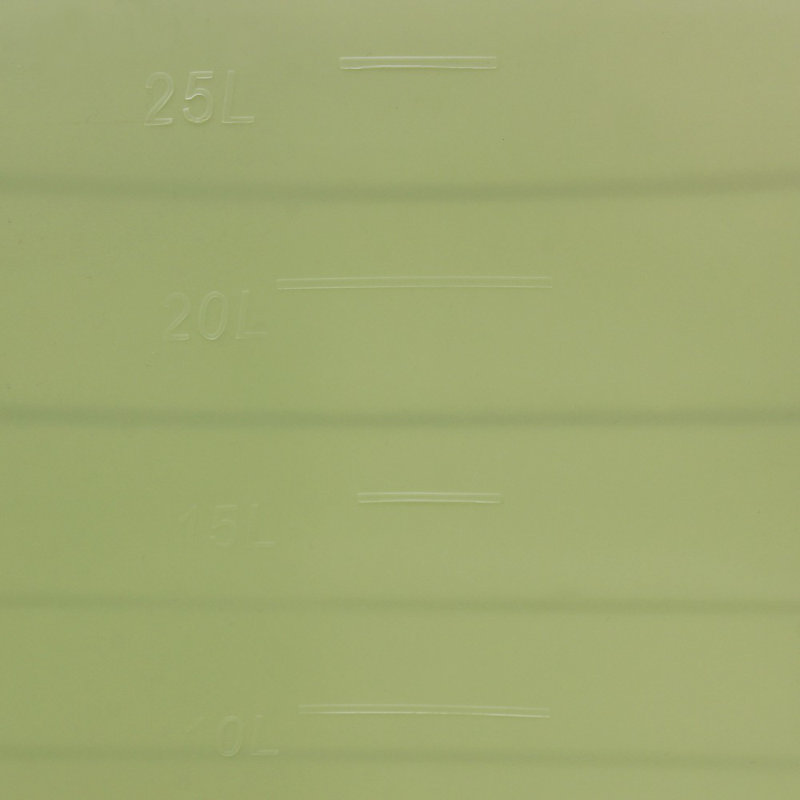JVL Plastic Decorative Bin, Green, 25L