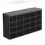 Banc de rangement pour chaussures 20 paires avec coussin noir-996029291