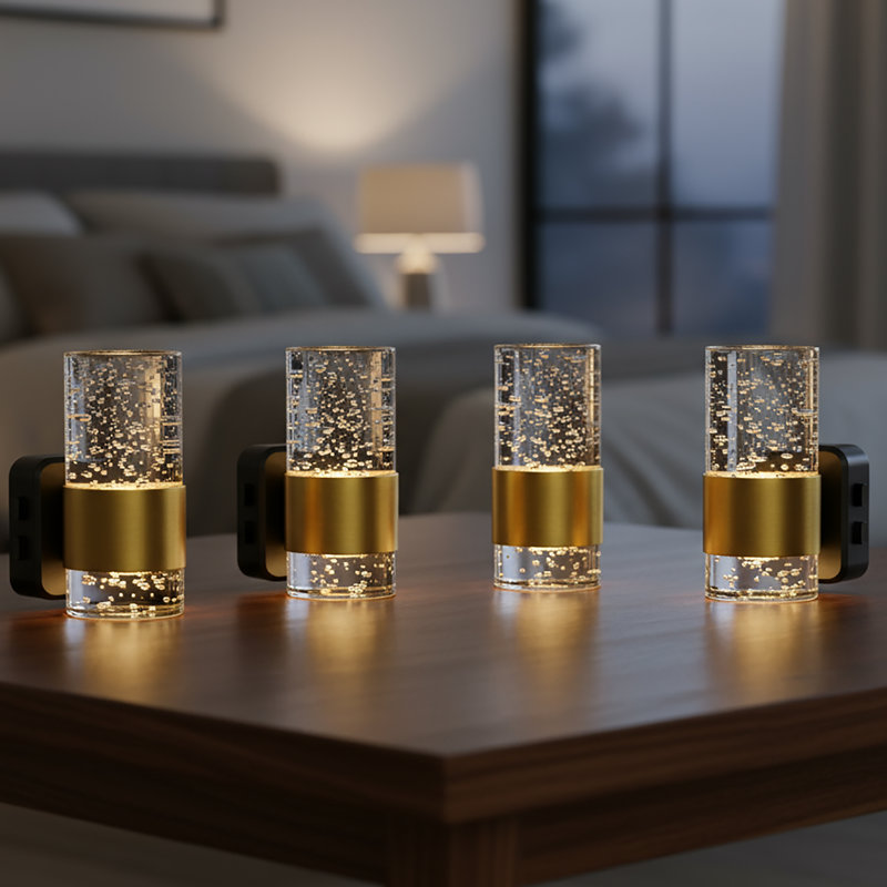 Bubble Acrylic Column Night Light With 3CCT Tunable White And Memory Function