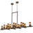 Dante 16 - Light Mahogany Bronze Kitchen Island Pendant