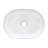 Ruvati inch Bathroom Vessel Sink White Oval Above Counter Vanity Porcelain Ceramic-101344570