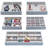 Magic Stackable Jewellery Trays Closet Dresser Drawer Organizer For Accessories, Gadgets & Cosmetics, Storage Display Showcase Holder Box, Set Of 5