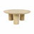 Faustine Round Mango Wood Coffee Table-1337576202