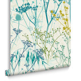 Clarissa Hulse Summer Border Verdigris Removable Wallpaper