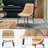 Ariss 17.3'' H Faux Leather Upholstered Metal Side Chair