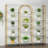 Doraine Triple Wide Gold Bookshelf, 70.87" W x 71.34" H Large Modern Etagere Bookcase