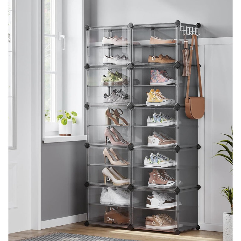 40 Pair Stackable Shoe Rack