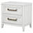 Loane 2-drawer Nightstand Bedside Table Distressed White