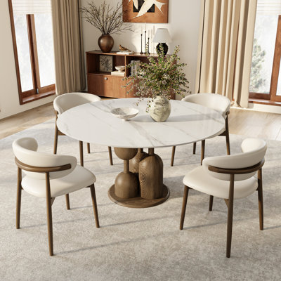 Ensemble de table de salle à manger, de table et de chaises pour 4 personnes Amberly