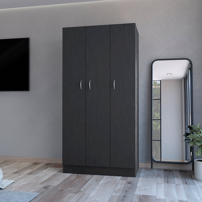 Garde-robe Erie, chambre à coucher, Noir