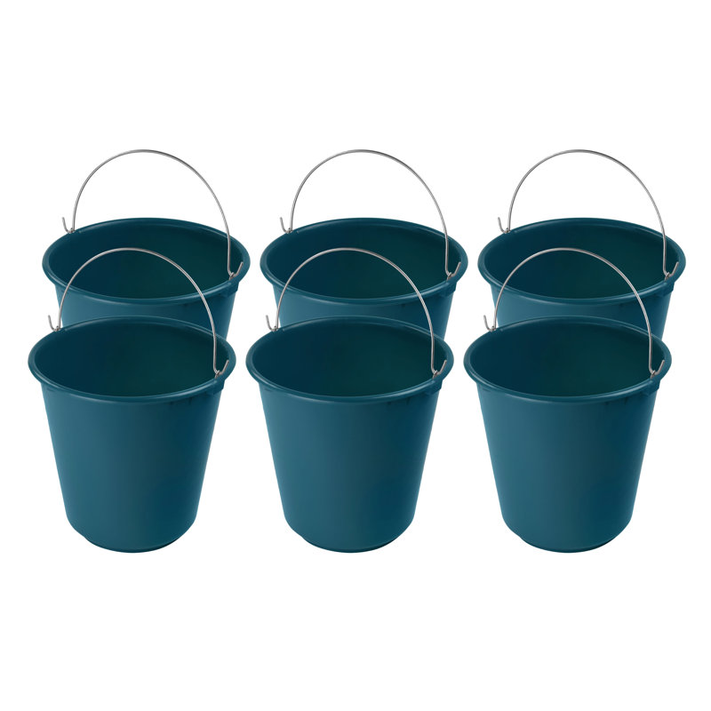 Arlmont & Co. Plastic Bucket Set, 6, Blue