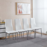 Comfortable and Durable Set of Four Chairs Ideal for Dining, Offering a Great Seating Solution for Family Gatherings and Entertaining Guests.
