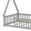 Lit de sol en forme de tente, lit tipi avec garde-corps-1712306176
