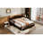 Wooden Daybed With Trundle, Extendable Daybed With Two Storage Drawers-218600885
