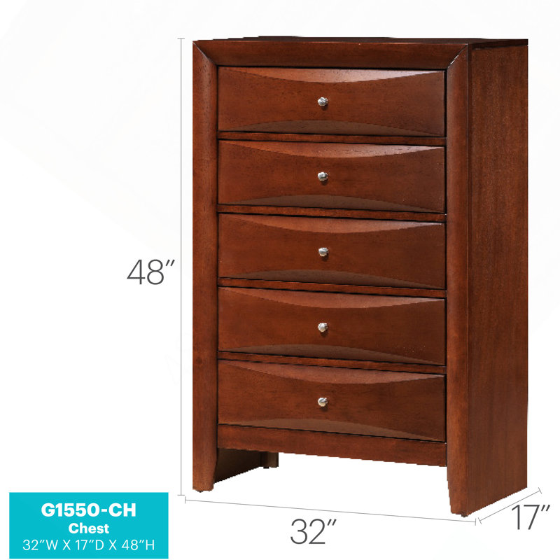 Commode Marilla G1550-CH, cerise, Cerisier
