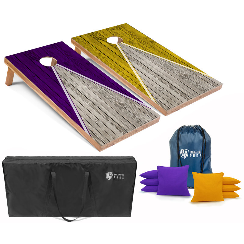 Pyramid Cornhole, Mauve/jaune