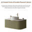 Bathroom Vanity with Sink, Wall-Mounted Floating Curved Edges Striped Bathroom Storage Cabinet-2110843268-2097176539