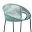 Tabouret de bar ou de comptoir d'extérieur en acier avec corde Champlost-1971038068-1971038070