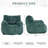 Corduroy Bean Bag Chair with Memory Sponge Fill for Ultimate Comfort and Ergonomic Support.-727716657