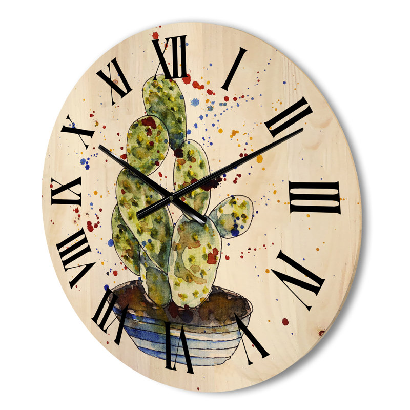 Horloge murale cactus, Moyenne