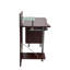 Élégant bureau d'ordinateur avec rangement, chocolat