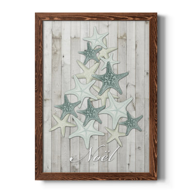 Coastal Christmas IV - Toile encadrée de qualité supérieure - prête à être accrochée