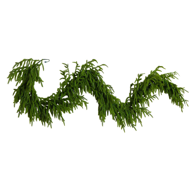 Artificial Silver Christmas Tree With 130 Cool White LED Lights, 6' L