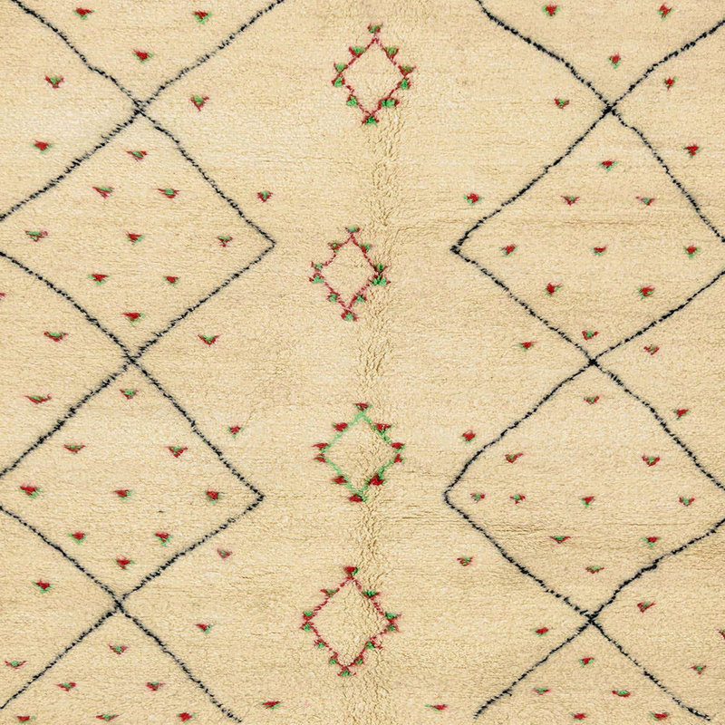 Abstract Indoor Rug, Square 4'