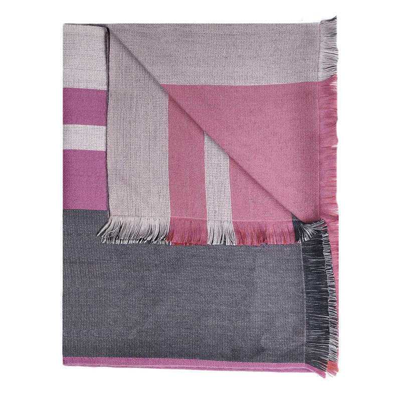 Hand Woven Throw Blanket, Sangria