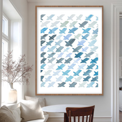 X pattern - Office Shapes Framed Matted Print for Home Decor