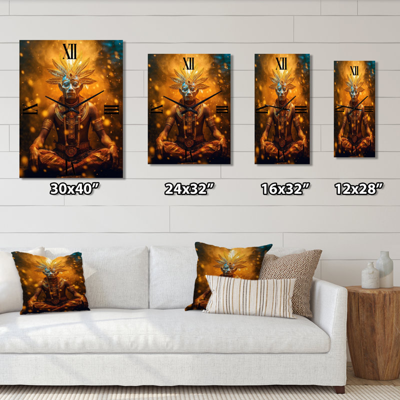 Horloge murale Majestic Glam Shaman, Grand