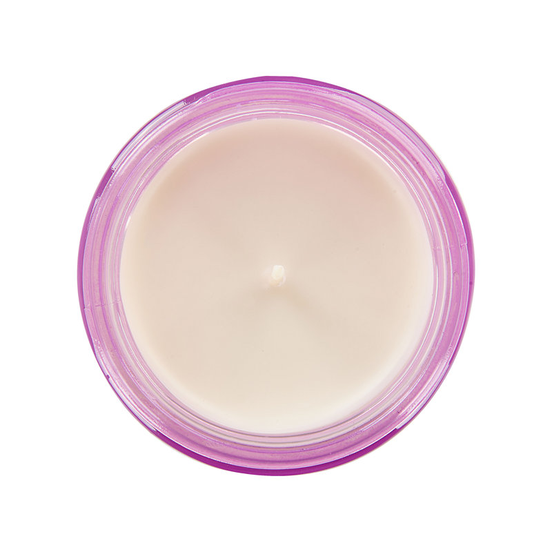 Scented Jar Candle, Blue/Green/Violet, Floral/Plant