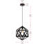 Luminaire suspendu géométrique à 1 lumière Arda-1527191177