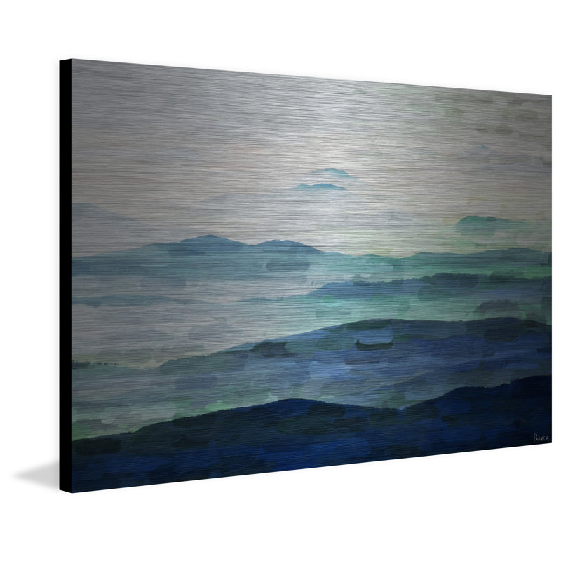 «Mountain Tops», reproduction sur métal, 24 po x 36 po