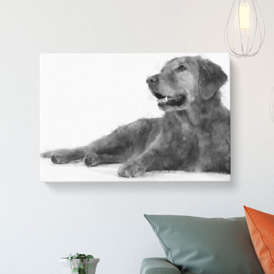 Golden Retriever - Wrapped Canvas Painting